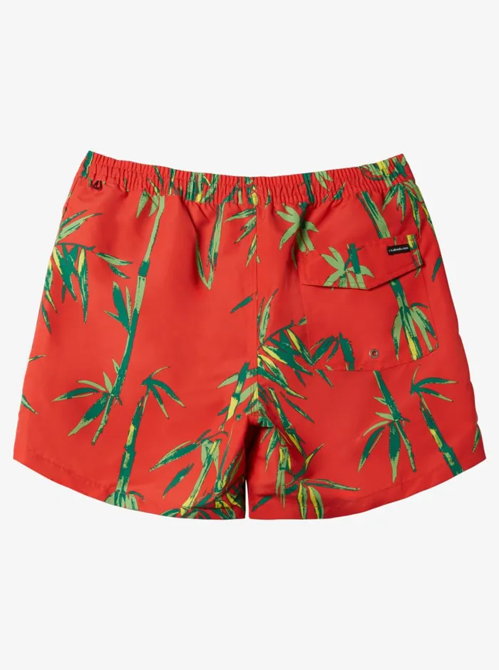Quiksilver Remade Mix Volley 17034 Elastic Waist Shorts High Risk Red Mens Elastic Waist Quiksilver Remade Mix Volley 17034 Elastic Waist Shorts High Risk Red Mens Elastic Waist