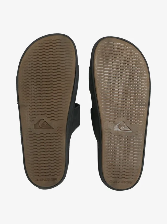 Quiksilver Rivi Leather Double Adjust Sandals Black 1 Mens Sandals
