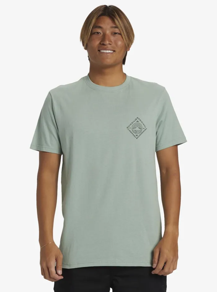 Quiksilver Scenic View TShirt Iceberg Green Mens Tees Quiksilver Scenic View TShirt Iceberg Green Mens Tees