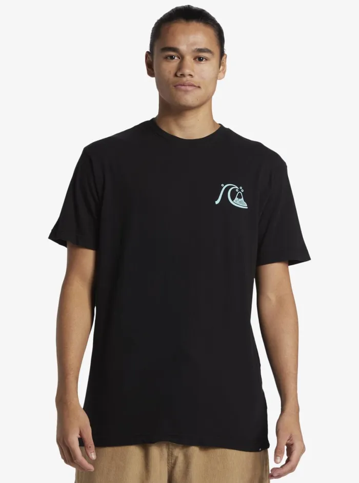 Quiksilver Send Wax TShirt Black Mens Tees
