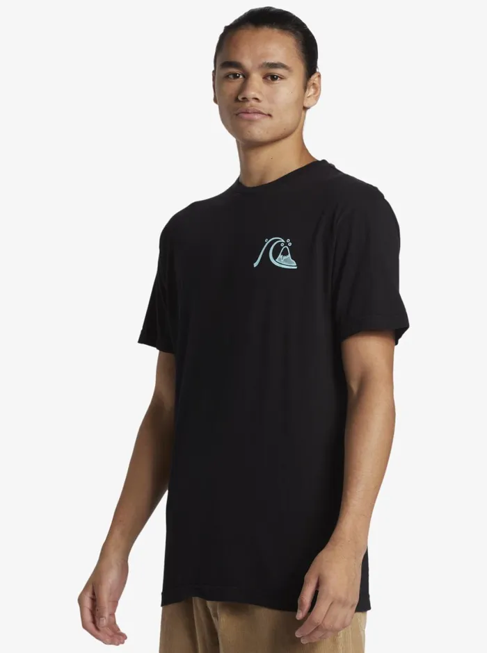 Quiksilver Send Wax TShirt Black Mens Tees