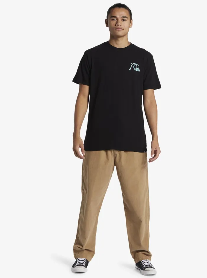 Quiksilver Send Wax TShirt Black Mens Tees