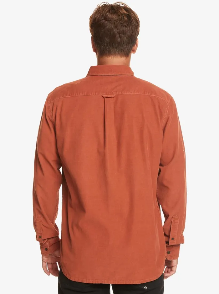 Quiksilver Smoke Trail Long Sleeve Shirt Baked Clay Mens Shirts and Polos Quiksilver Smoke Trail Long Sleeve Shirt Baked Clay Mens Shirts and Polos