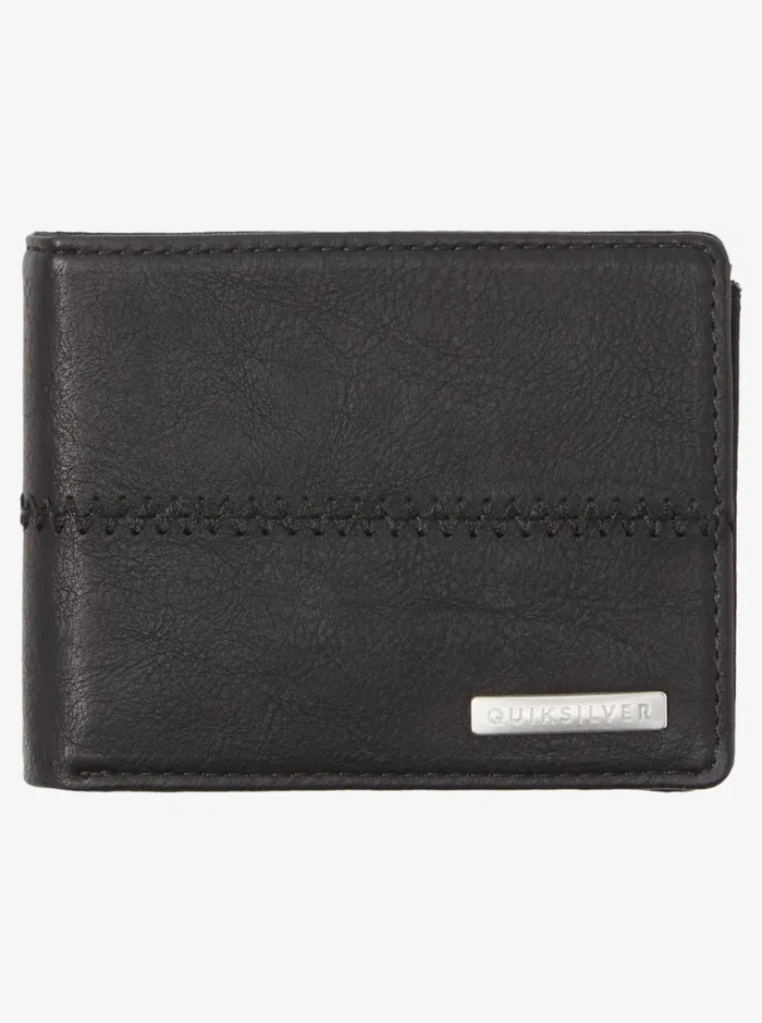 Quiksilver Stitchy TriFold Wallet Black Black Mens Other Accessories