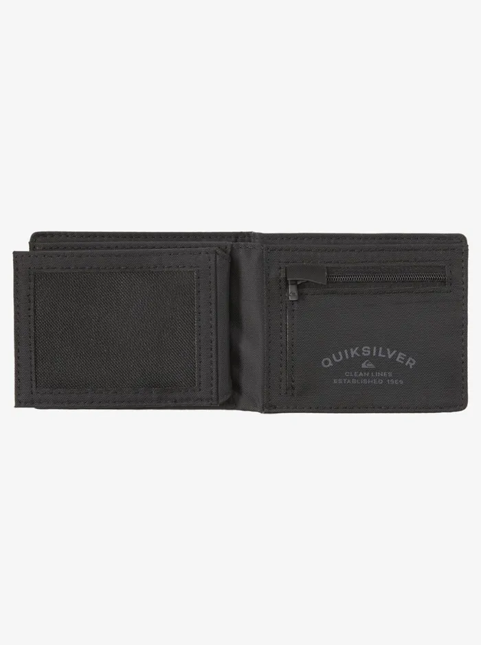 Quiksilver Stitchy TriFold Wallet Black Black Mens Other Accessories
