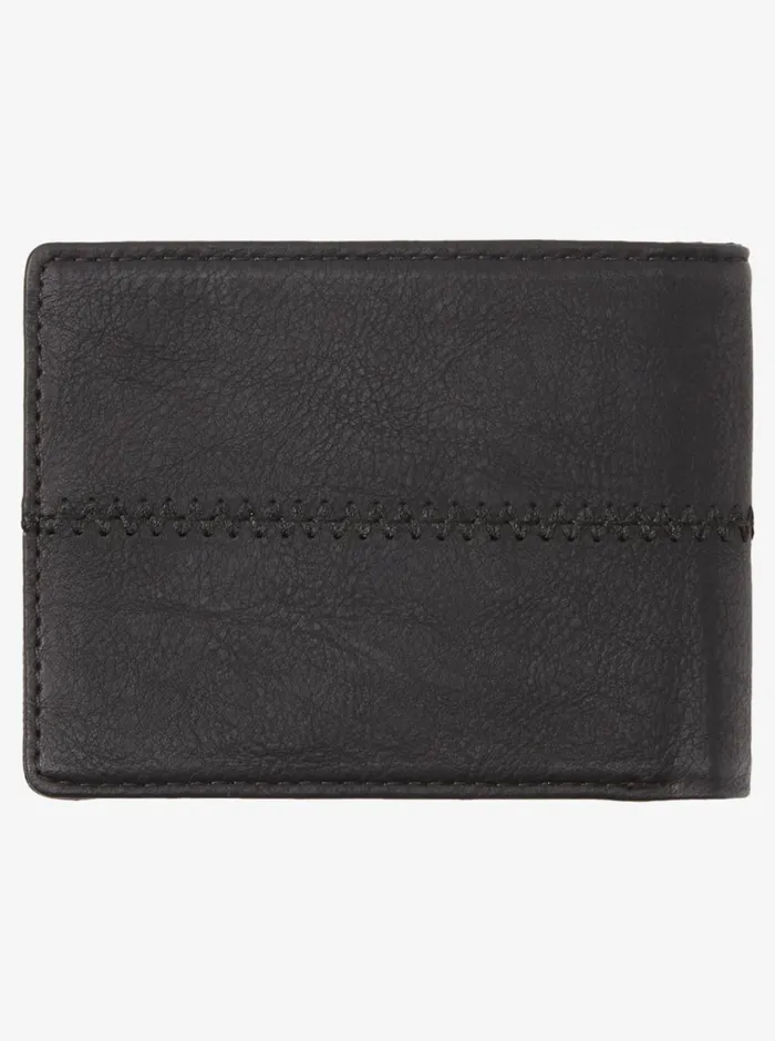 Quiksilver Stitchy TriFold Wallet Black Black Mens Other Accessories