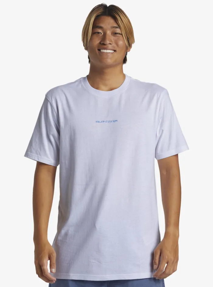 Quiksilver Surf Safari TShirt White Mens Tees Quiksilver Surf Safari TShirt White Mens Tees