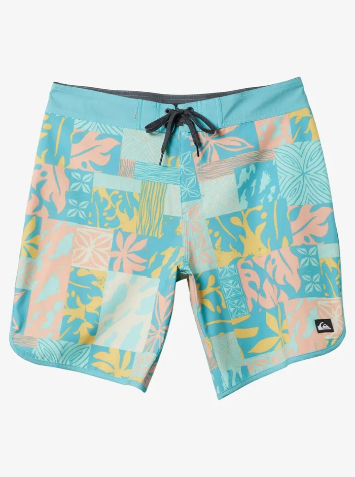 Quiksilver Surfsilk Hawaii Scallop 19034 Boardshorts Reef Waters Mens Shorts and Amphibians Quiksilver Surfsilk Hawaii Scallop 19034 Boardshorts Reef Waters Mens Shorts and Amphibians