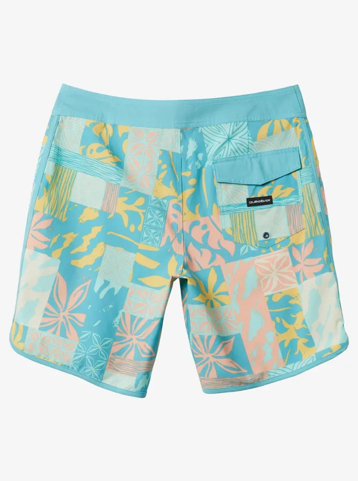 Quiksilver Surfsilk Hawaii Scallop 19034 Boardshorts Reef Waters Mens Shorts and Amphibians Quiksilver Surfsilk Hawaii Scallop 19034 Boardshorts Reef Waters Mens Shorts and Amphibians