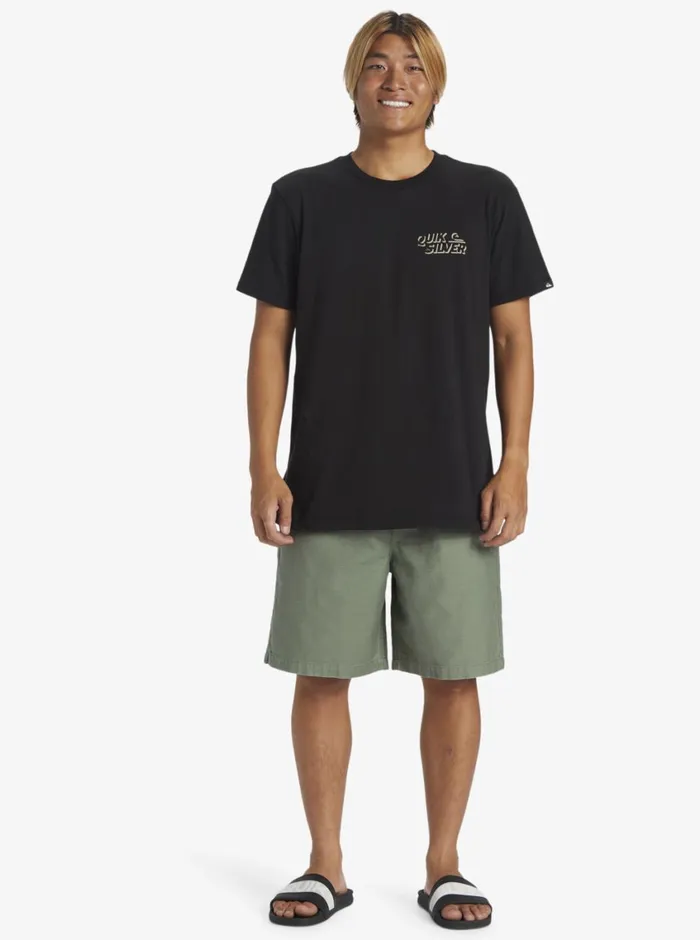 Quiksilver Taxer Baggy Shorts Sea Spray Mens Shorts and Amphibians