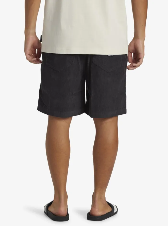 Quiksilver Taxer Corduroy Shorts Tarmac Mens Shorts and Amphibians