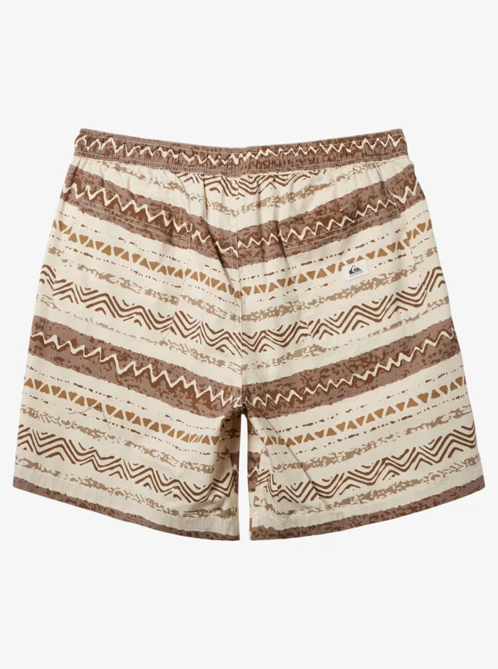 Quiksilver Taxer Print Elastic Waist Shorts Birch Playa Mesa Mens Shorts and Amphibians Quiksilver Taxer Print Elastic Waist Shorts Birch Playa Mesa Mens Shorts and Amphibians