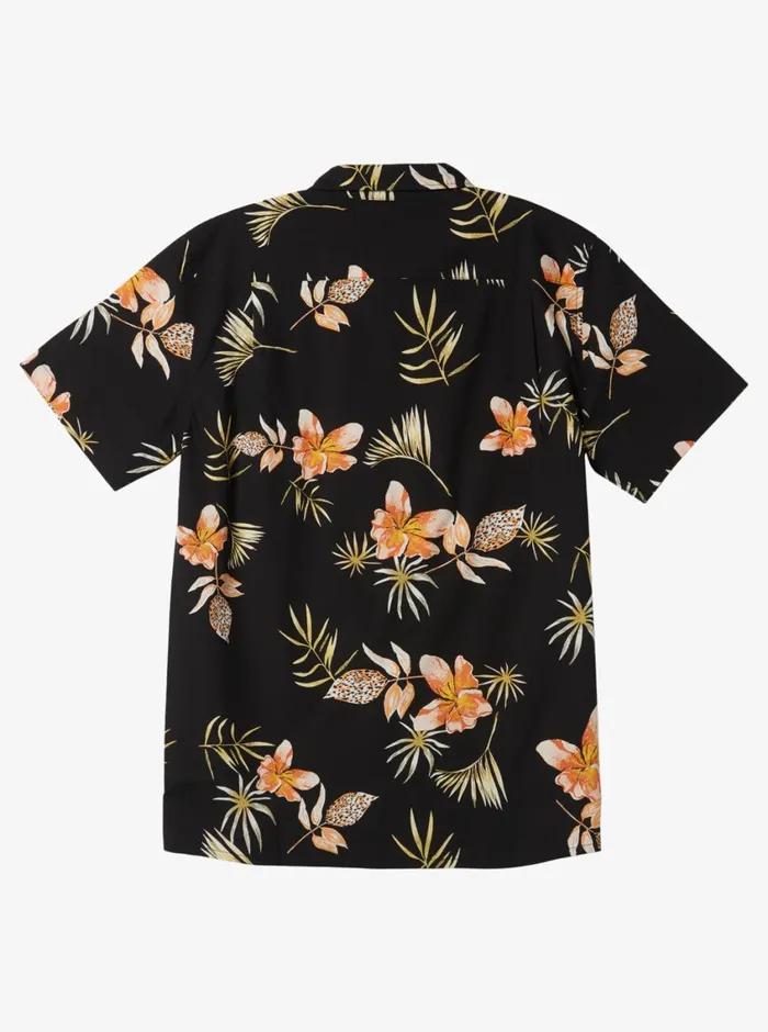 Quiksilver Tropical Floral Short Sleeve Woven Shirt Black Tropical Floral Ss Mens Shirts and Polos Quiksilver Tropical Floral Short Sleeve Woven Shirt Black Tropical Floral Ss Mens Shirts and Polos