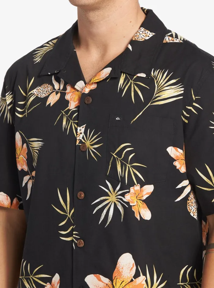 Quiksilver Tropical Floral Short Sleeve Woven Shirt Black Tropical Floral Ss Mens Shirts and Polos Quiksilver Tropical Floral Short Sleeve Woven Shirt Black Tropical Floral Ss Mens Shirts and Polos