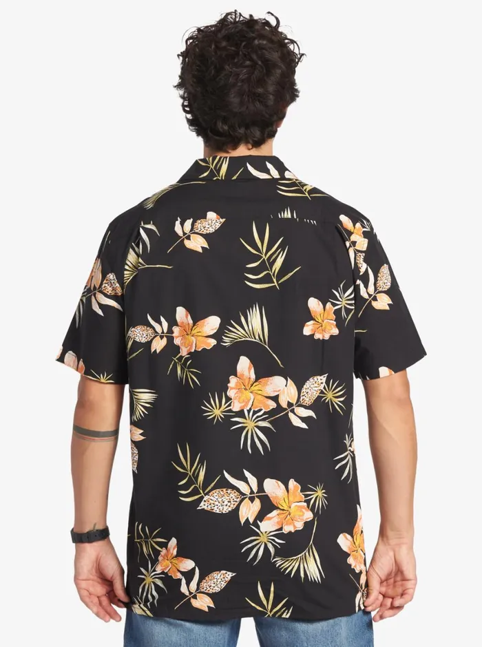 Quiksilver Tropical Floral Short Sleeve Woven Shirt Black Tropical Floral Ss Mens Shirts and Polos Quiksilver Tropical Floral Short Sleeve Woven Shirt Black Tropical Floral Ss Mens Shirts and Polos