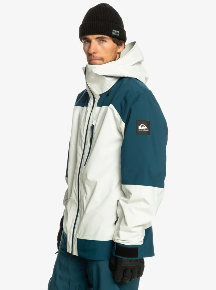Quiksilver Ultralight 20K Technical Snow Jacket Nimbus Cloud Mens Snow Jackets Quiksilver Ultralight 20K Technical Snow Jacket Nimbus Cloud Mens Snow Jackets