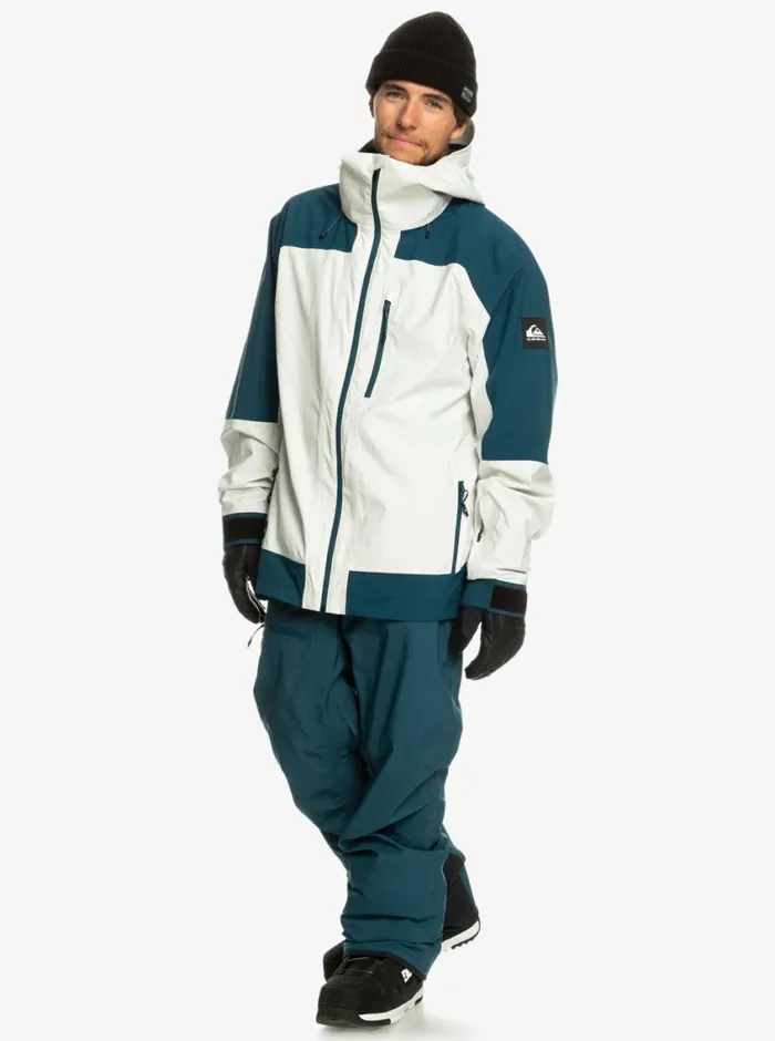 Quiksilver Ultralight 20K Technical Snow Jacket Nimbus Cloud Mens Snow Jackets Quiksilver Ultralight 20K Technical Snow Jacket Nimbus Cloud Mens Snow Jackets