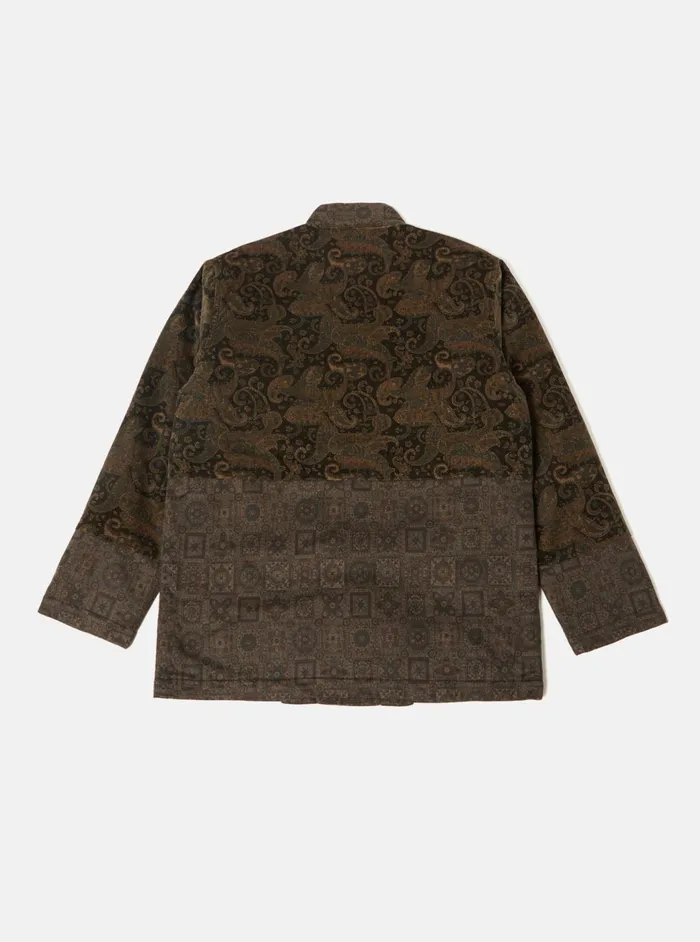 Quilted Kyoto Work Jacket In Black Japanese Print Twil Men Universal Works Coats and Outerwear