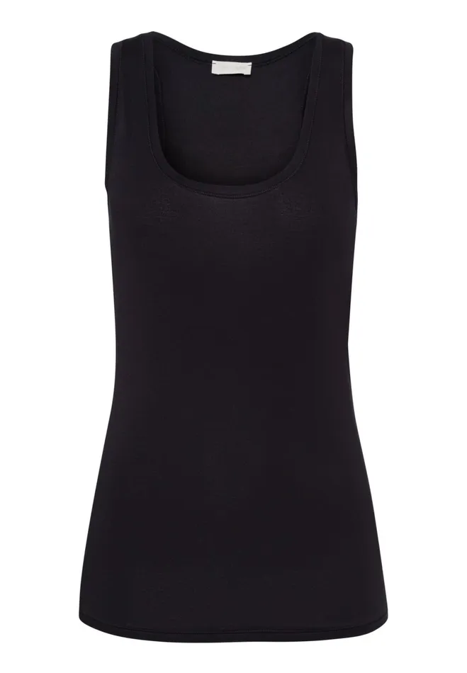 Racer Back Tank Top Black Women HANRO Activewear