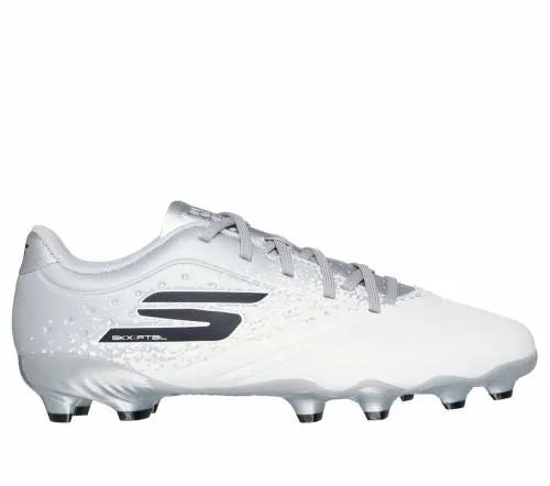 Razor 15 Jr Youth FG White Silver Kids SKECHERS Big Kids UK Sizes 36