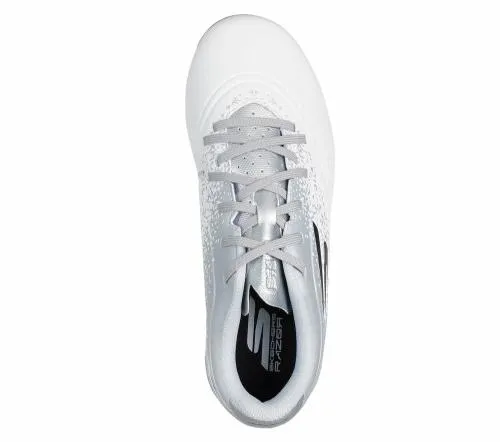 Razor 15 Jr Youth FG White Silver Kids SKECHERS Big Kids UK Sizes 36