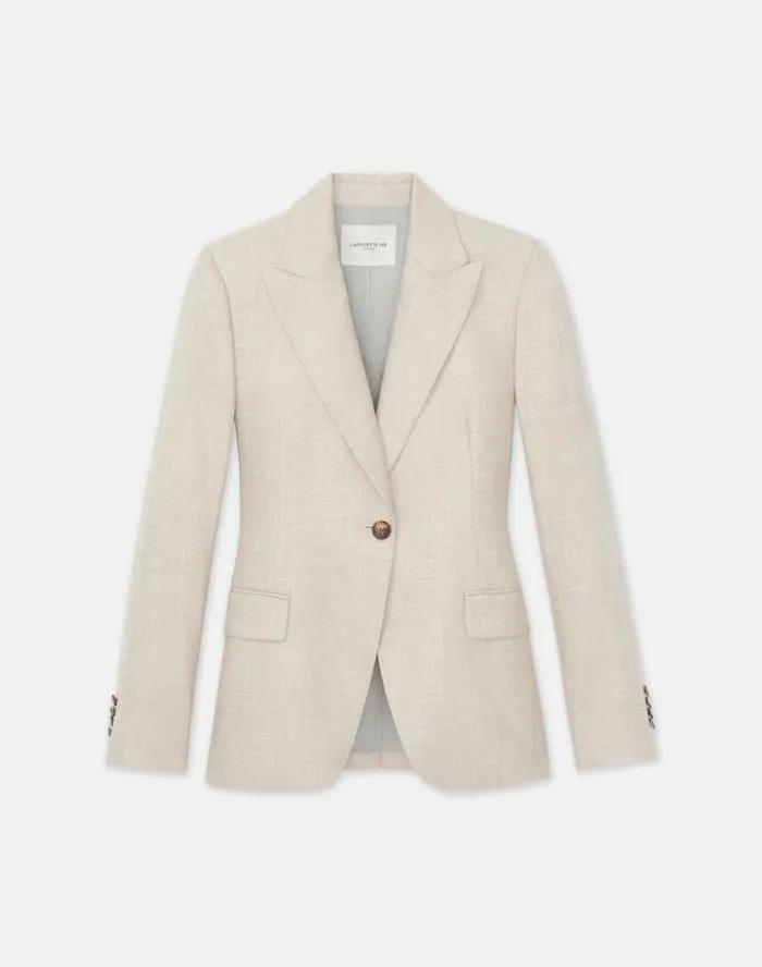 Ready To Wear Bamboo Viscose Twill Single Button Blazer Birch Bark Multi Lafayette 148 New York Jackets and Blazers Ready To Wear Bamboo Viscose Twill Single Button Blazer Birch Bark Multi Lafayette 148 New York Jackets and Blazers