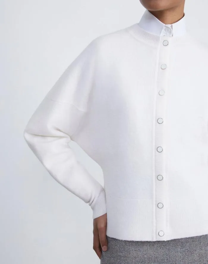 Ready To Wear Boiled Wool Cardigan Black Lafayette 148 New York Sweaters and Knits