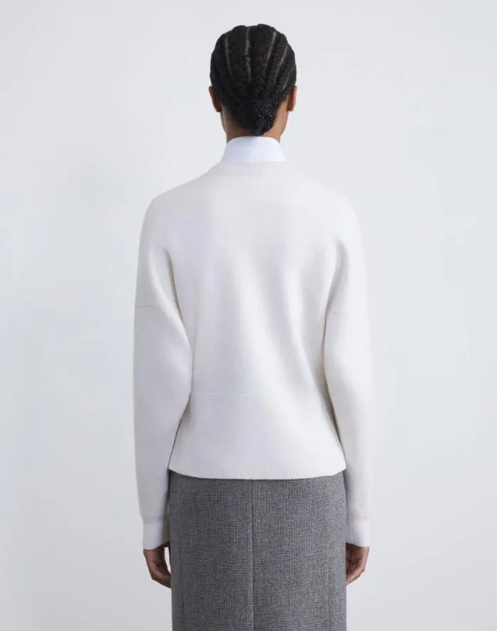 Ready To Wear Boiled Wool Cardigan Black Lafayette 148 New York Sweaters and Knits
