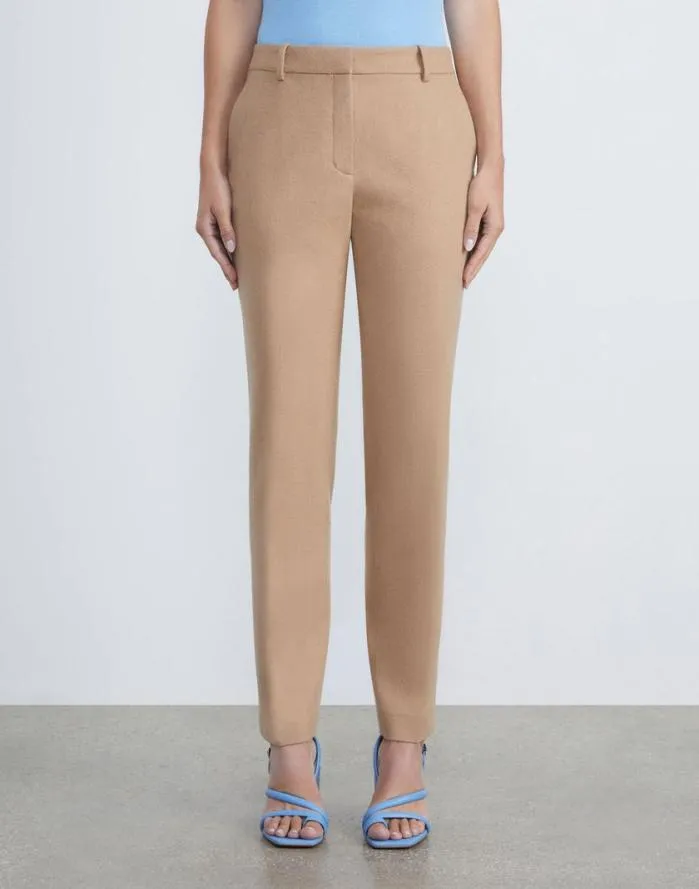 Ready To Wear Camel Hair Clinton Ankle Pant Camel Lafayette 148 New York Pants and Shorts