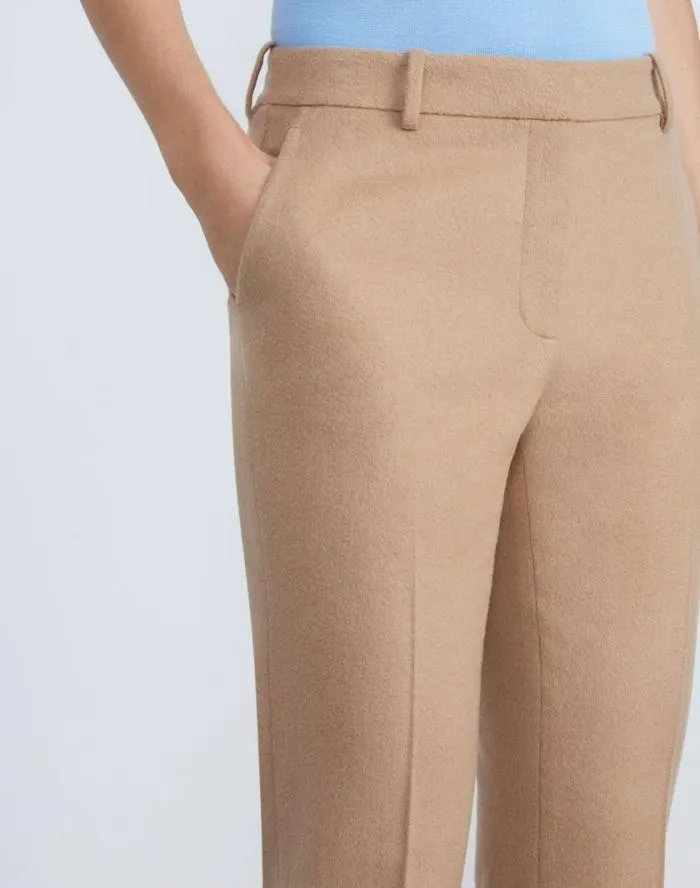 Ready To Wear Camel Hair Clinton Ankle Pant Camel Lafayette 148 New York Pants and Shorts