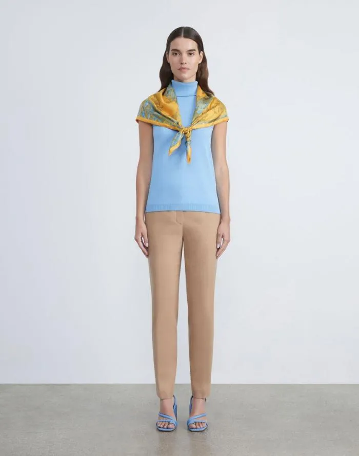 Ready To Wear Camel Hair Clinton Ankle Pant Camel Lafayette 148 New York Pants and Shorts