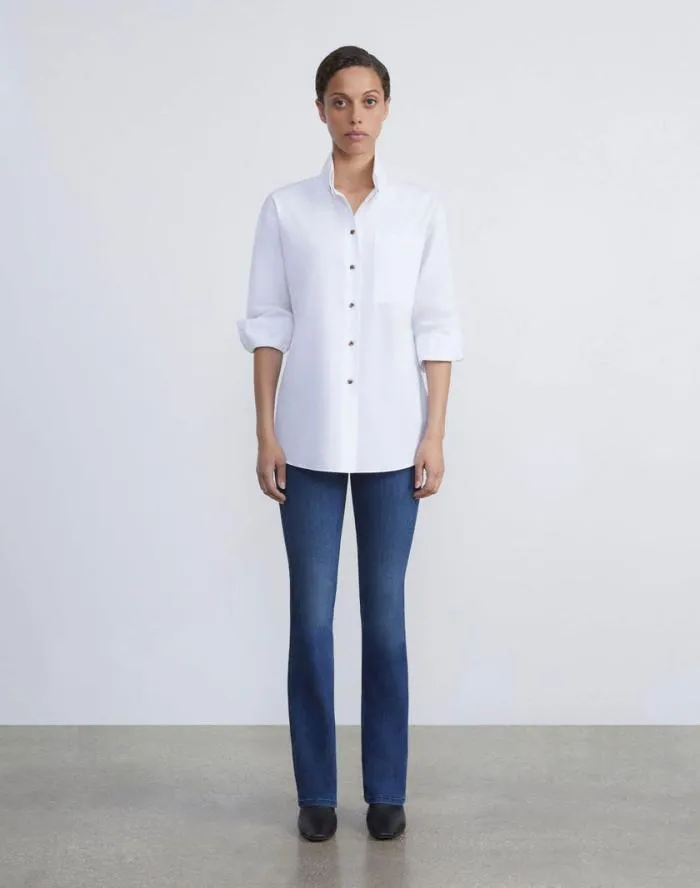 Ready To Wear L148 Denim Mercer KickFlare Jean Empire Indigo Lafayette 148 New York Pants and Shorts