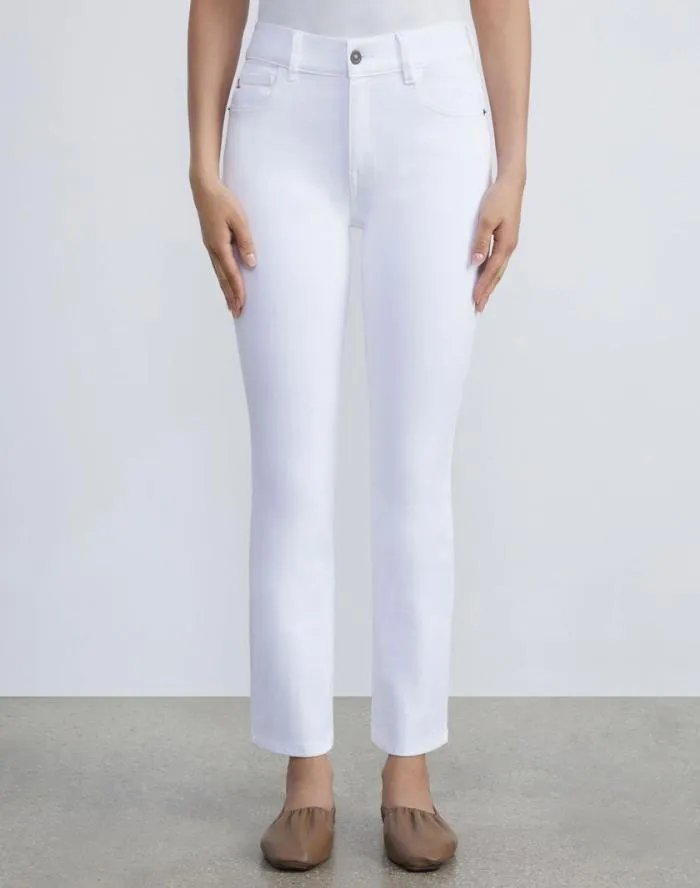 Ready To Wear L148 Denim Reeve Straight Jean Washed Plaster Lafayette 148 New York Pants and Shorts
