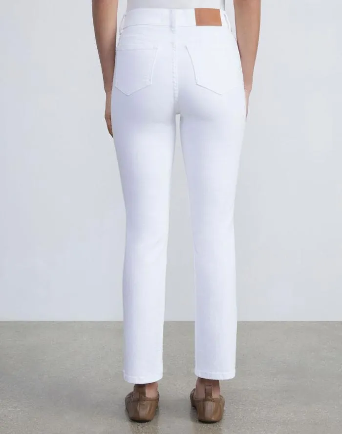 Ready To Wear L148 Denim Reeve Straight Jean Washed Plaster Lafayette 148 New York Pants and Shorts