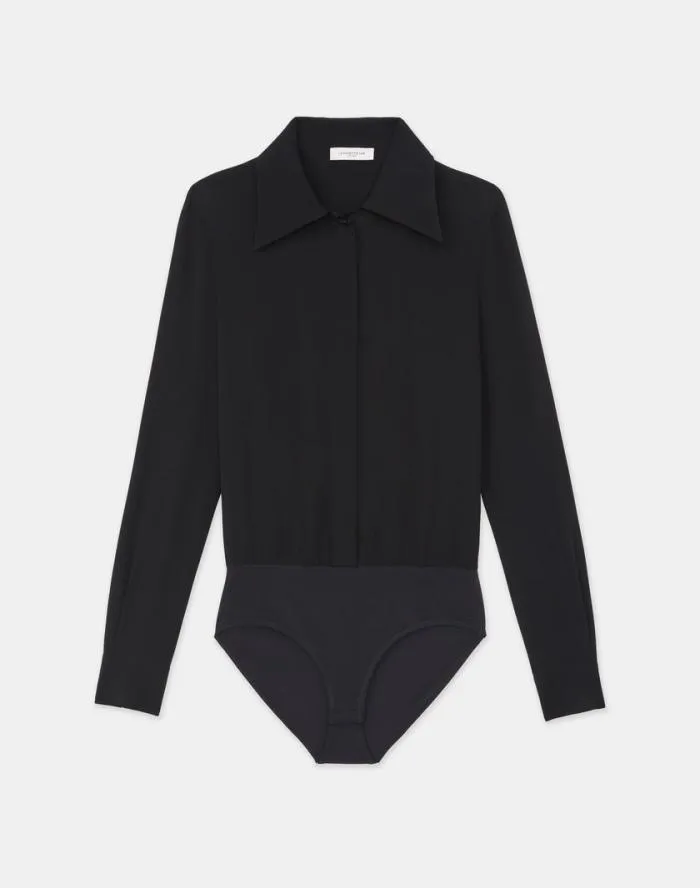 Ready To Wear Organic Silk Georgette Blouse Bodysuit Black Lafayette 148 New York Blouses and Shirts Ready To Wear Organic Silk Georgette Blouse Bodysuit Black Lafayette 148 New York Blouses and Shirts