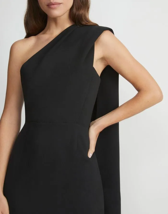 Ready To Wear Responsible Finesse Crepe Convertible Scarf Dress Black Lafayette 148 New York Dresses