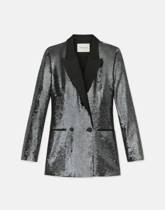 Ready To Wear Sequin Chiffon Double Breasted Blazer Black Lafayette 148 New York Jackets and Blazers Ready To Wear Sequin Chiffon Double Breasted Blazer Black Lafayette 148 New York Jackets and Blazers