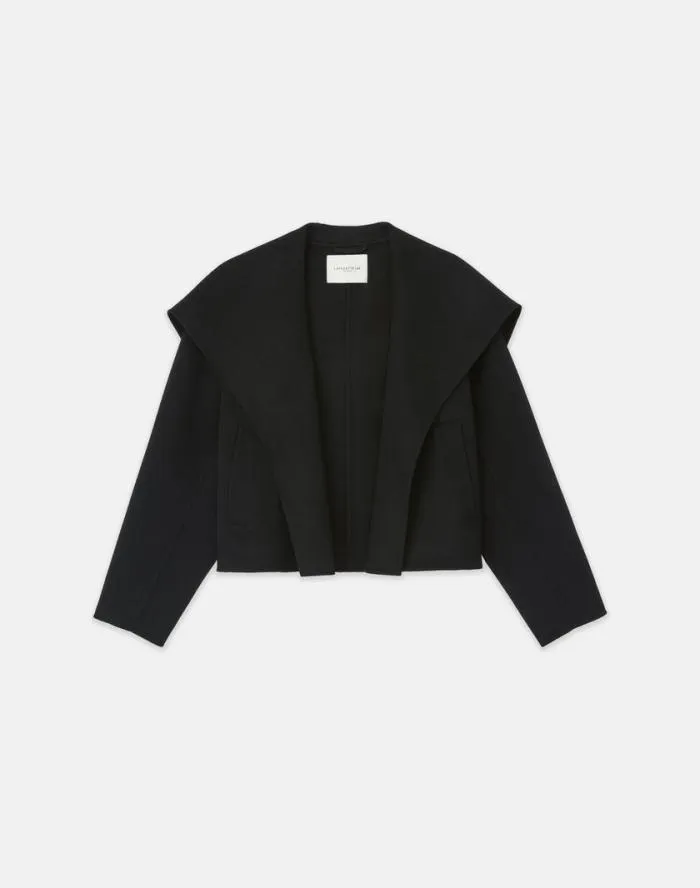 Ready To Wear WoolCashmere Double Face Shawl Collar Oversized Coat Black Lafayette 148 New York Jackets and Blazers Ready To Wear WoolCashmere Double Face Shawl Collar Oversized Coat Black Lafayette 148 New York Jackets and Blazers