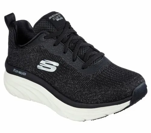 Relaxed Fit D039Lux Walker 8211 Daily Beauty Black Women SKECHERS Lace Up