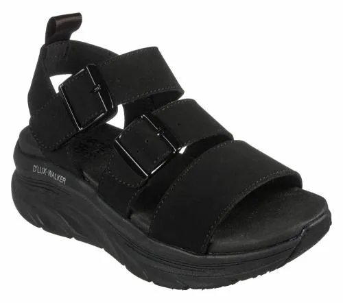 Relaxed Fit D039Lux Walker 8211 Retro Cosmos Black Women SKECHERS Sandals