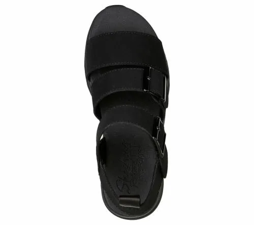 Relaxed Fit D039Lux Walker 8211 Retro Cosmos Black Women SKECHERS Sandals