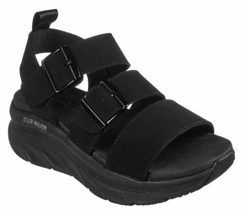 Relaxed Fit D039Lux Walker 8211 Retro Cosmos Black Women SKECHERS Sandals