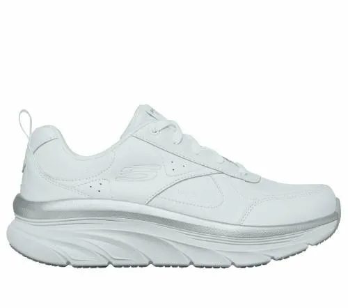 Relaxed Fit D039Lux Walker 8211 Timeless Path White Silver Women SKECHERS Lace Up