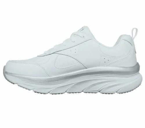Relaxed Fit D039Lux Walker 8211 Timeless Path White Silver Women SKECHERS Lace Up