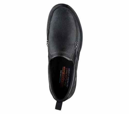 Relaxed Fit Harper 8211 Forde Black Men SKECHERS SlipOn