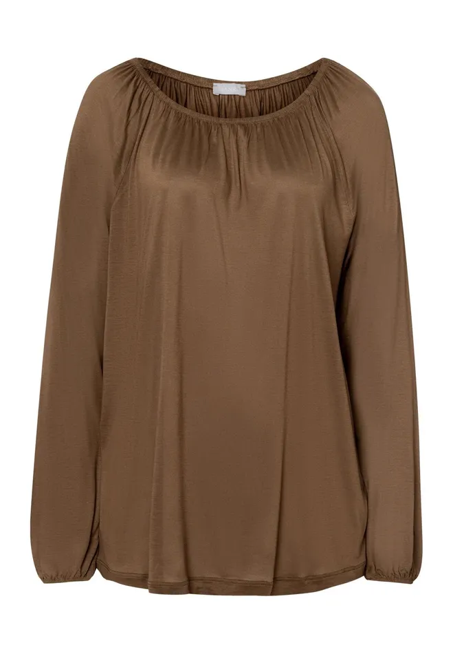 Relaxed Scoop Neck Top Coconut Women HANRO Lounge Tops