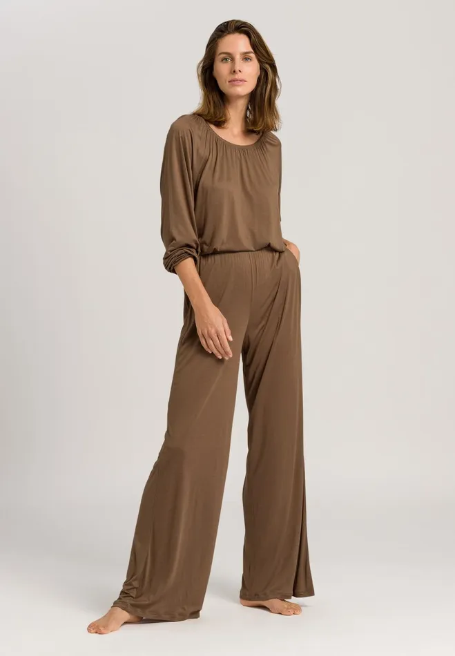 Relaxed Scoop Neck Top Coconut Women HANRO Lounge Tops