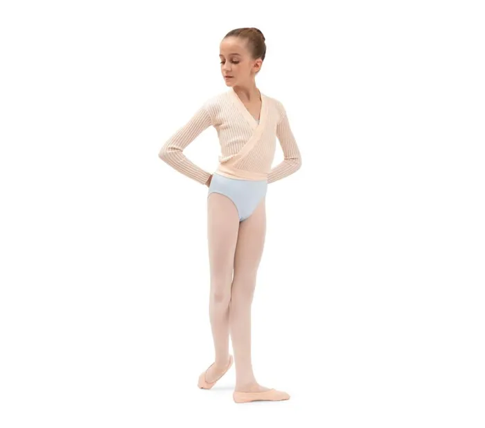 Repetto Warmup Kids Bicolor Ribknit Wrapover