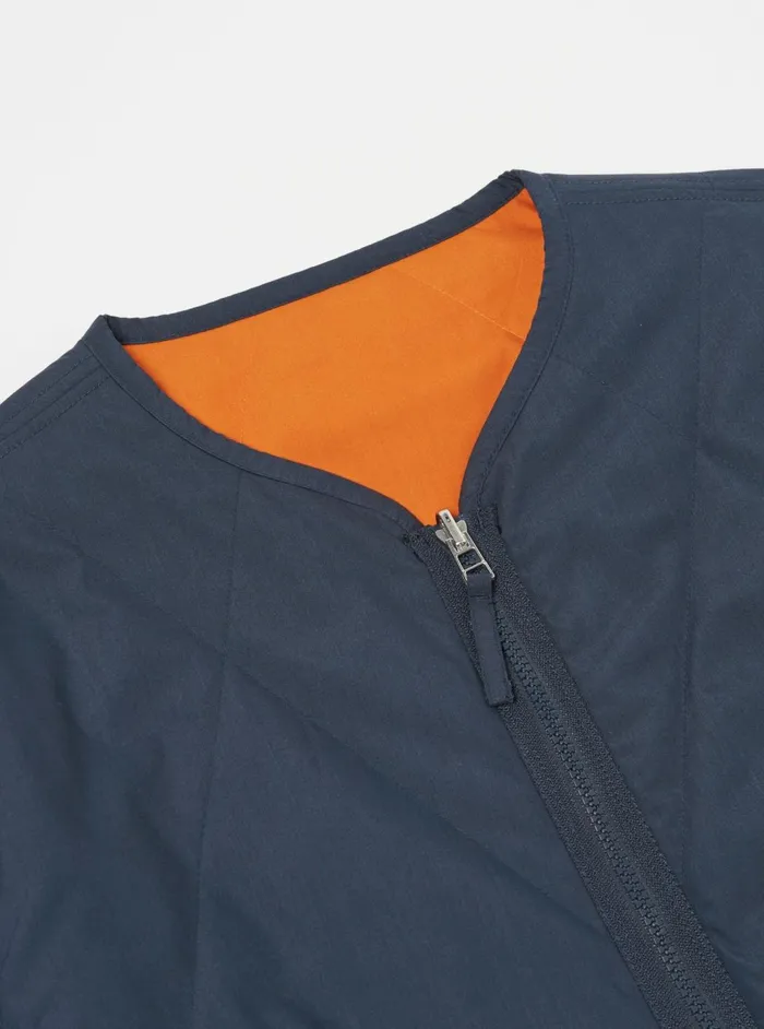 Reversible Military Liner Jacket In NavyOrange Recycl Men Universal Works Coats and Outerwear