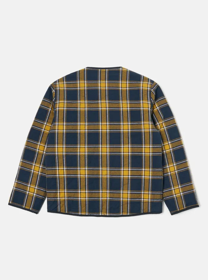 Reversible Military Liner Jacket In YellowNavy Twill Men Universal Works Coats and Outerwear
